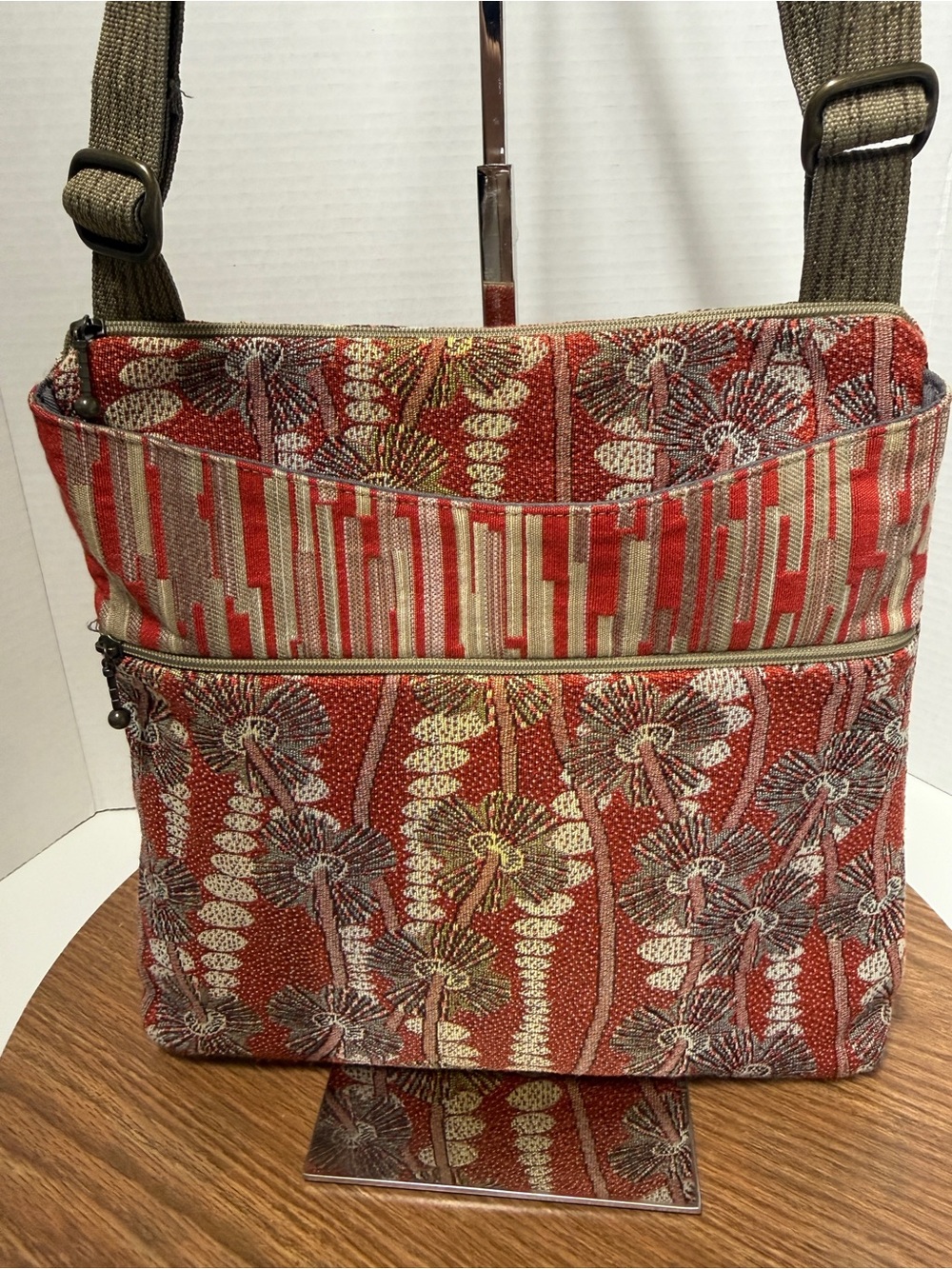 Maruca Sparrow Cosmic Cosmo Red Crossbody Handbag Purse Made in USA